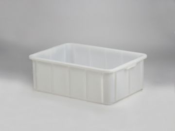 Bac plastique alimentaire gerbable 660x450x220 mm 50L BLANC