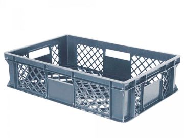 Manne à pain plastique gerbable, 600x400x150 mm, 28 litres, GRIS