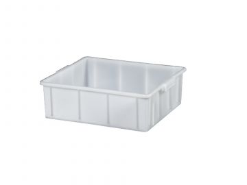 Bac plastique alimentaire gerbable 48x41x14 cm 20 litres BLANC