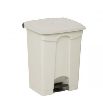 Pedaleimer mit Scharnierdeckel 500x410x670 mm, 70 L, weiss (pro Stück)