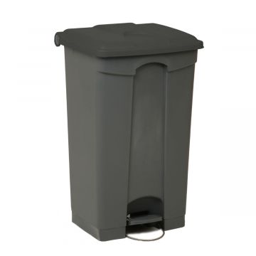 Pedaleimer mit Scharnierdeckel 500x410x820mm, 90 L, grau (pro Stück)