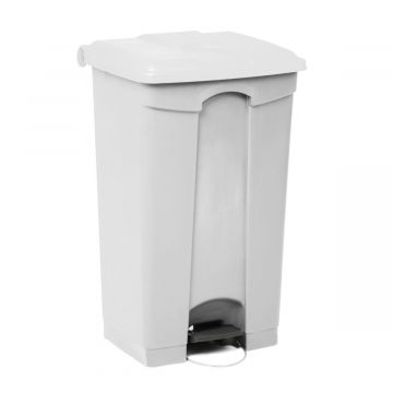 Pedaleimer mit Scharnierdeckel 500x410x820 mm, 90 L, weiss (pro Stück)