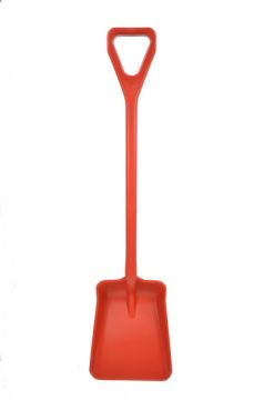 Pelle alimentaire plastique avec manche 111 cm etroite ROUGE