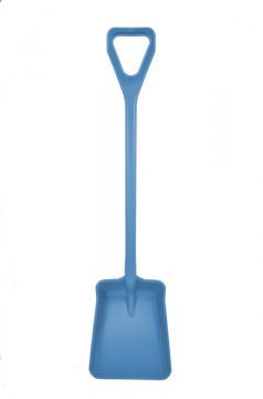 Pelle alimentaire plastique avec manche 111 cm etroite BLEU