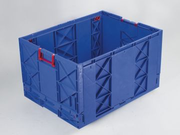 Klappbehälter, 183 Liter, 800x600x465 mm, blau 