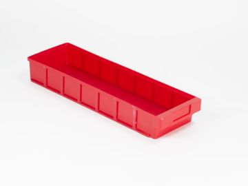 Bac tiroir plastique 60x19x8 cm ROUGE