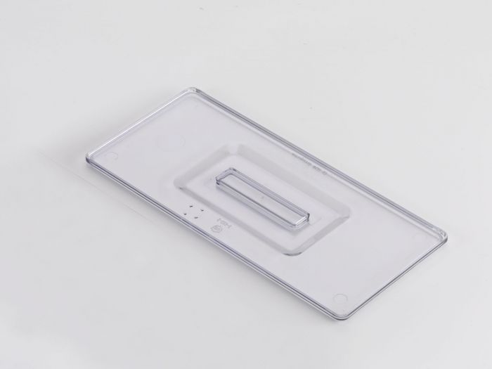 Couvercle petit bac plastique 262x119 mm TRANSPARENT