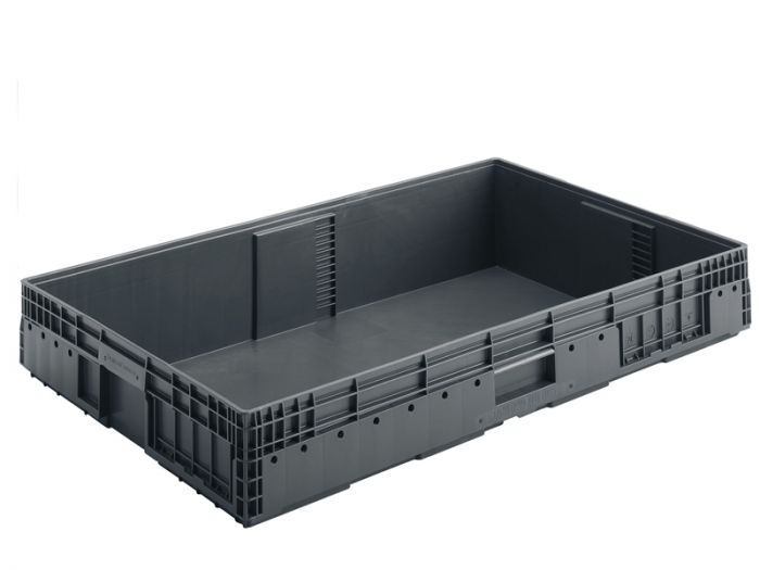 Bac plastique grande longueur 100x60x128 cm DC-MLT GRIS