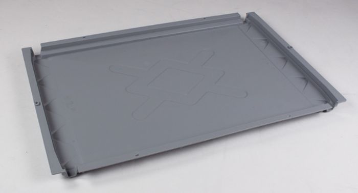 Couvercle à poser pour 600x400 mm caisse à barres, gris