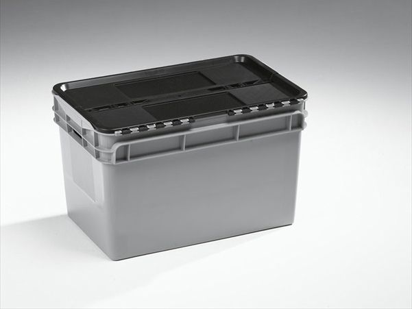 Distributionsbehälter 600x400x374 mm, 60 L mit Grifflöcher