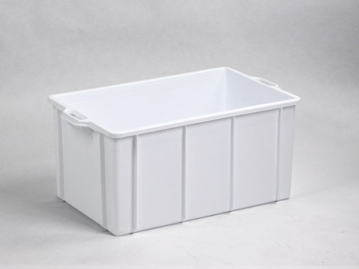 Stapelbarer Hygienebehälter 620x400x300 mm, 60 Liter, weiß