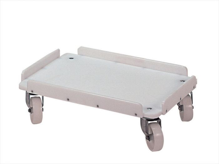Chariot porte-bacs 600x400 mm max 400 kg chapes galva BLANC