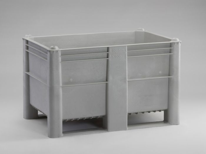 Palbox 520 Liter, auf 2 Kufen,grau (pro Stück)