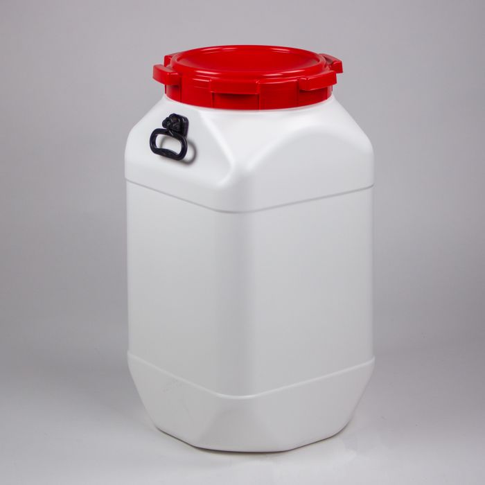 Baril plastique étanche alimentaire carré 80L