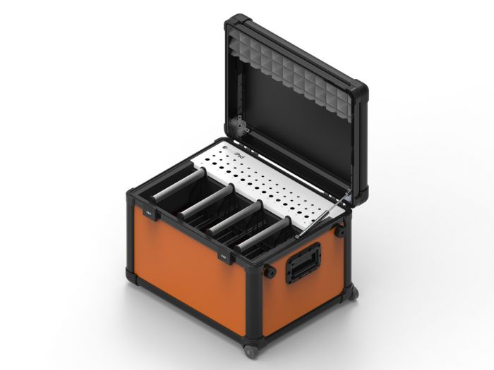 Valise de chargement 690x485x400 mm avec 4 paniers pour 16 tablettes