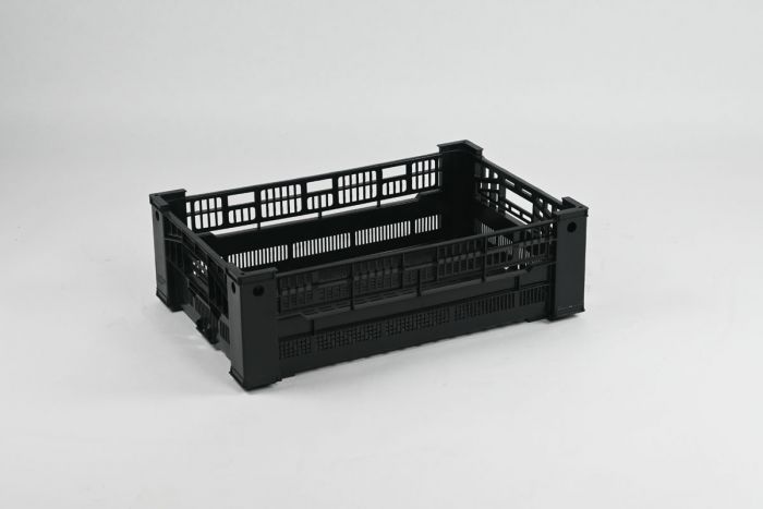 Caisse maraicher plastique 600x400x190 mm noir