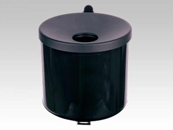Cendrier extérieur mural 1,5 litres ø160x160 mm NOIR