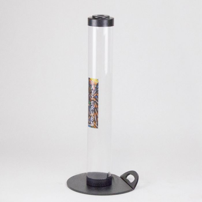 Batteriebehälter ø120x800mm ±9 Liter, transparent (pro Stück)