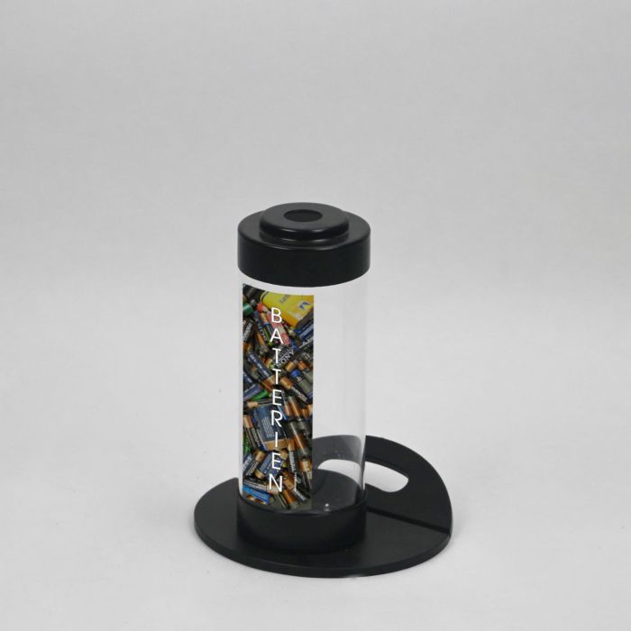 Batteriebehälter, ø12x30cm, 3,5 Liter, transparent