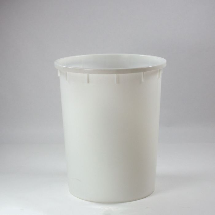 Kunststoffzylinder mit 2 Griffen 200 Liter ø670x H=810 mm Farbe: weiß (pro Stück)