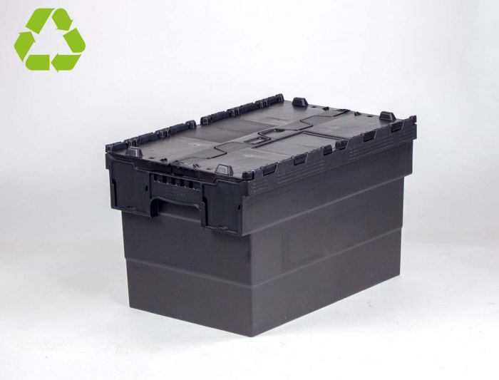 Bac navette avec couvercle 600x400x370 mm 63L Distribox NOIR