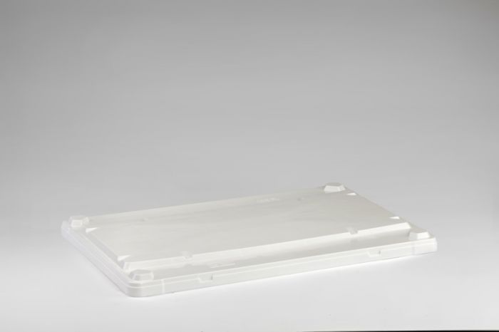 Couvercle caisse palette alimentaire 1200x800 mm BLANC