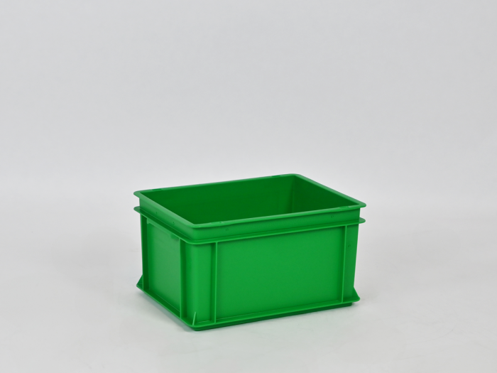 E-line Normbox Stapelbare Kunststoffbehälter 400x300x220mm 20 L, Grau PP Virgin (pro Stück) (zuvor 3-204-0)