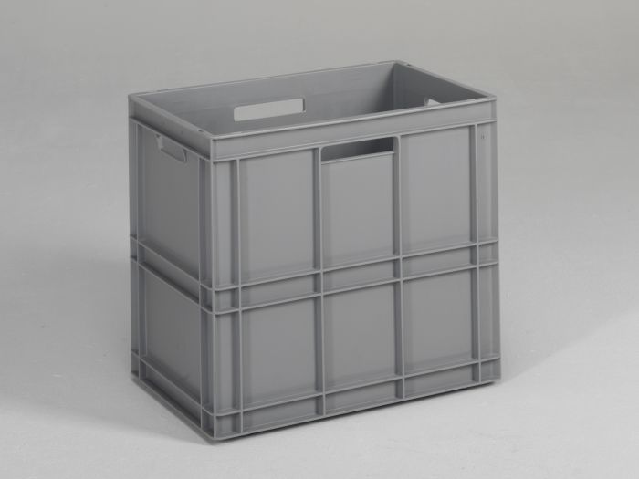 Normbox stackable bin 600x400x544 mm, 100L grey Virgin PP