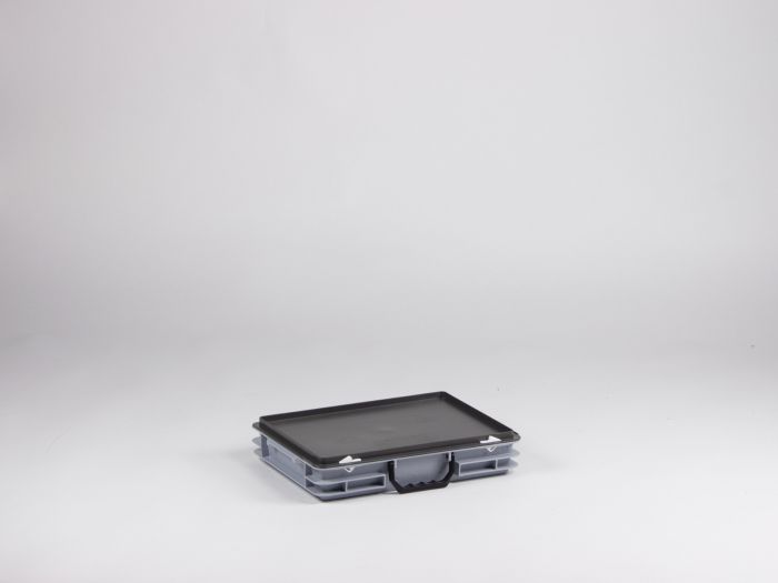 Kunststoffkoffer Euroline mit einem Griff, 400x300x80 mm, 6L PP virgin