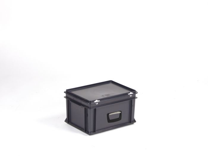 stapelbarer Koffer 20 Liter, 400x300x235 mm ESD Ausführung (pro Stück)