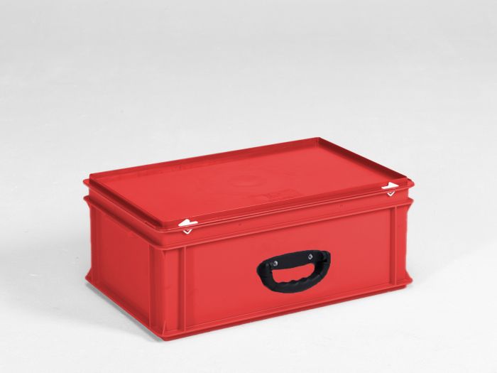 Mallette de transport plastique 600x400x235 mm 40L ROUGE