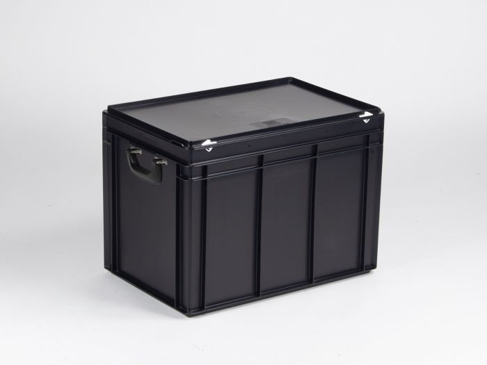 Malle gerbable 600x400x435 mm ESD 90L poignées alu