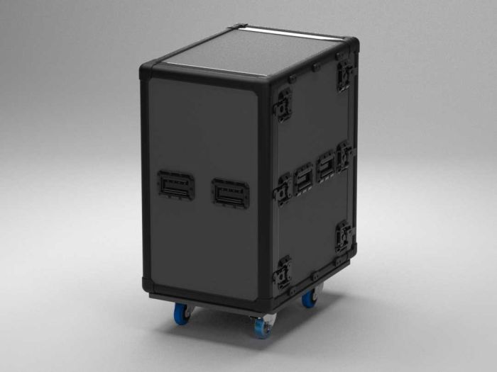 Flight case 18U Rack-Case, 19", 574x1064x927 mm, cadre en aluminium