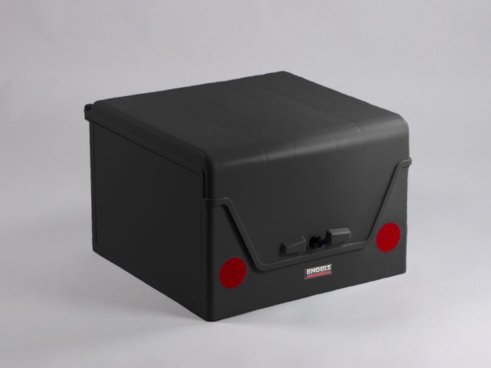 Top case livraison scooter avec ouverture totale dessus 570x540xh370 mm NOIR
