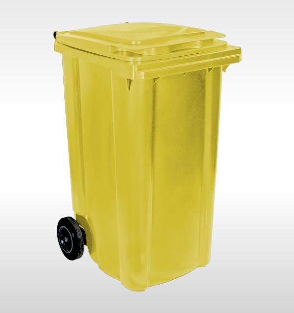 2-Wheel container 240L, yellow