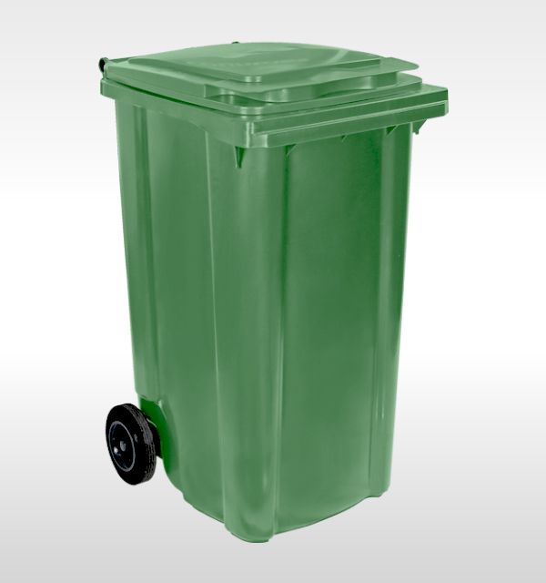 2-Wheel container 240L, green