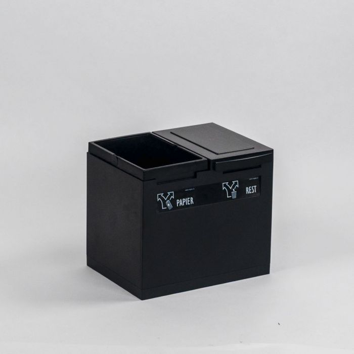 2 Fractions module 30 litres, noir 400x300x350 mm