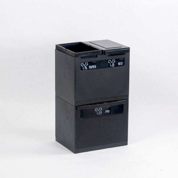 3 Fractions module 60 litres 400x300x700 mm, NOIRE