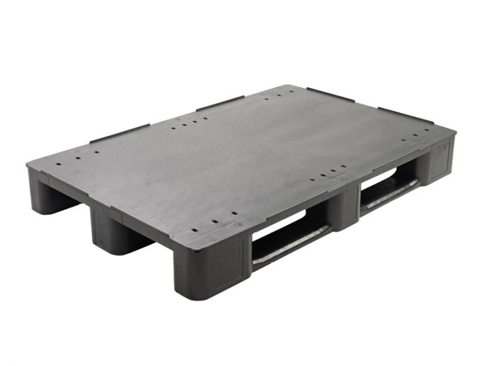 E-line Mepal medium duty Palette 3 Kufen, 1200x800x145 mm geschlossener Deck