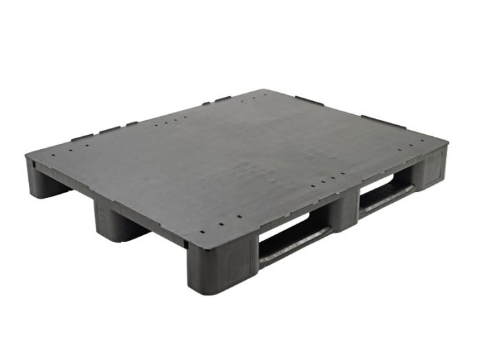 E-line Mepal medium duty Palette 3 Kufen, 1200x1000x145 mm geschlossener Deck