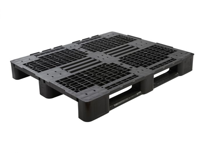 E-line Mepal medium duty Palette 3 Kufen, 1200x1000x145 mm geschlossener Deck