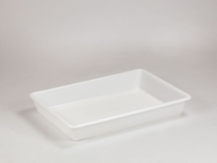 Bac emboîtable alimentaire 10L 54x38x8 cm BLANCHE