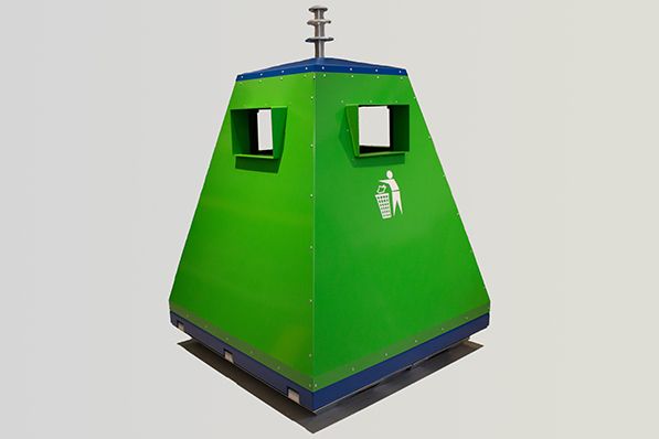 Conteneur à déchets événements, 2800 litres, 2111x1485x1485 mm