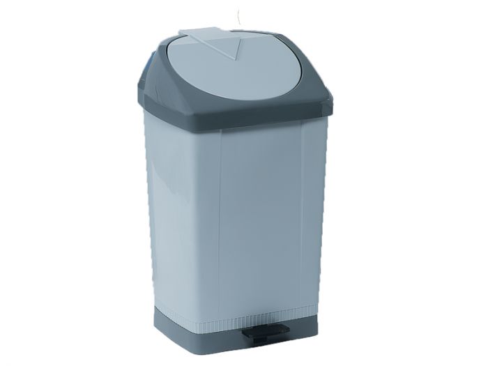 Pedal-Abfalleimer 430x370x730 mm 60 Ltr. Grau (pro Stück)