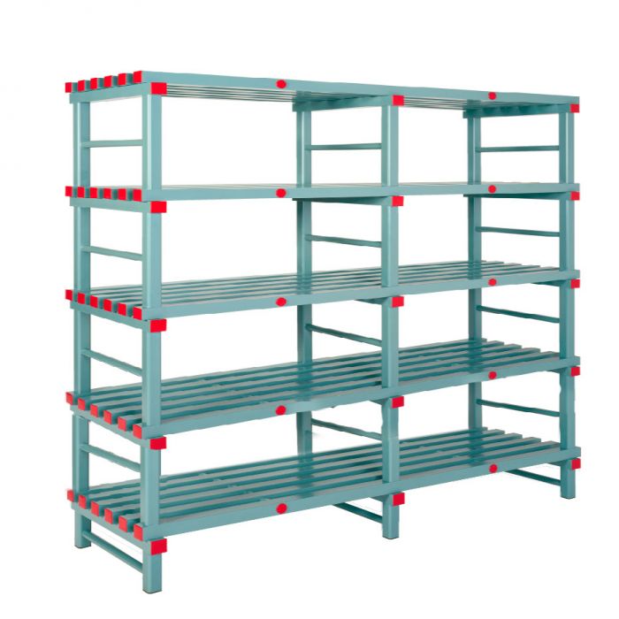 Etagère alimentaire plastique 2000x600xh1770 mm 5 niveaux