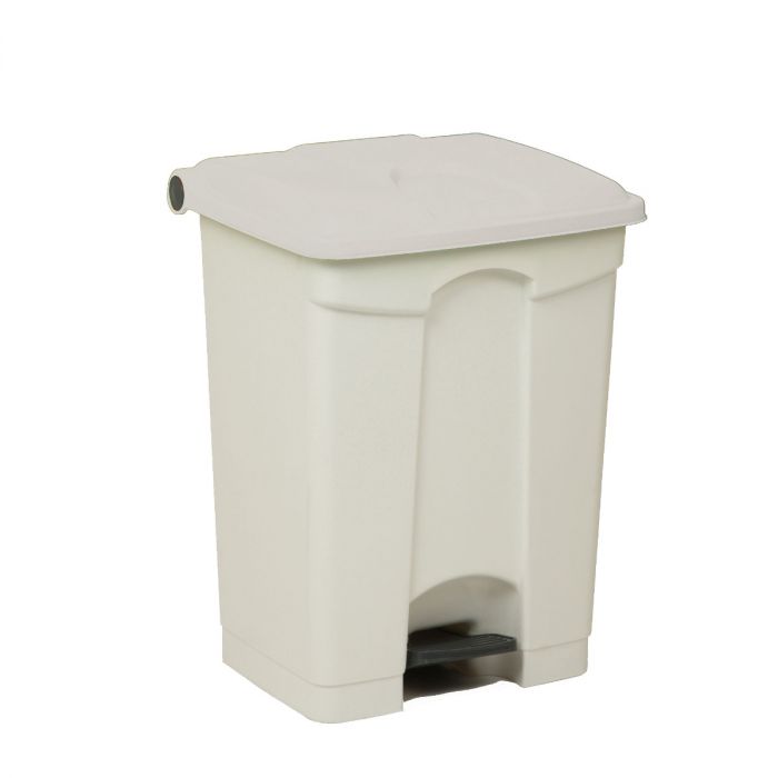 Poubelle à pédale cuisine professionnelle BLANCHE 70 litres
