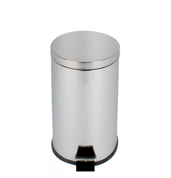 Poubelle salle de bain inox 20 litres