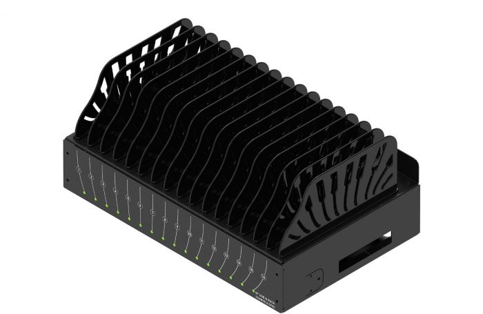 Hub USB de charge et de synchronisation à montage en rack de 16 ports