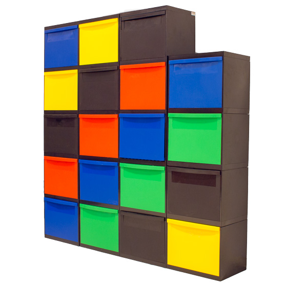 Armoire de bacs rangement