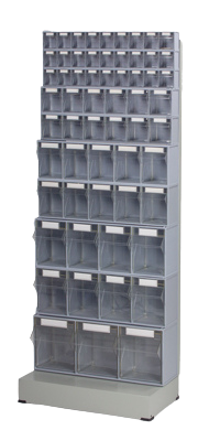 Casier rangement visserie professionnel avec bacs basculants